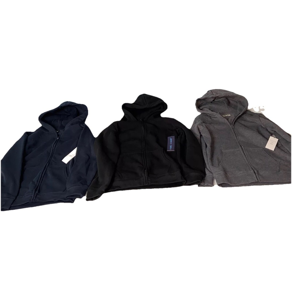 Pure Champ Boys Hoodie 3 Pack Kids Large 10/12 Black Grey Navy
